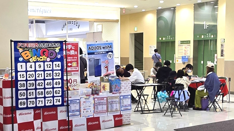 ７月の出張販売の様子①