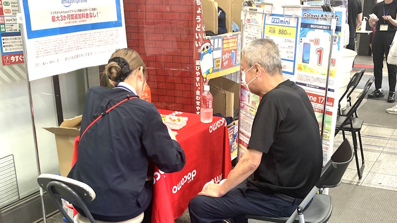 ７月の出張販売の様子④